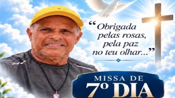 Será nesta sexta (30) a missa de Sétimo Dia do jornalista Ribinha
