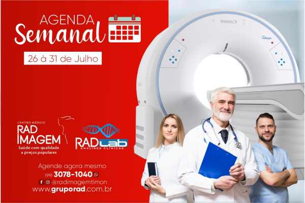 De segunda a sábado: Confira os médicos de plantão na Rad Imagem de Timon esta semana
