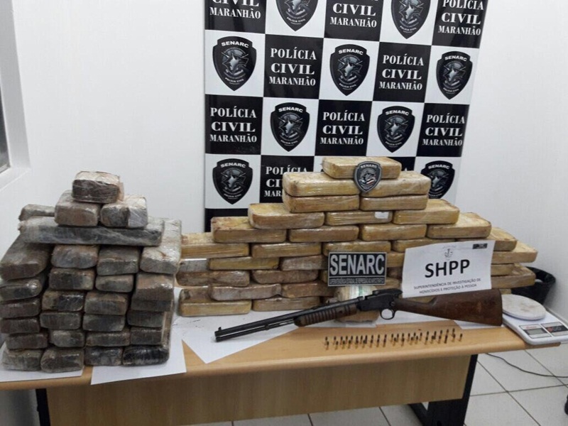 Polícia civil apreende 40 quilos de crack e 30 de maconha em povoado da zona rural de Timon